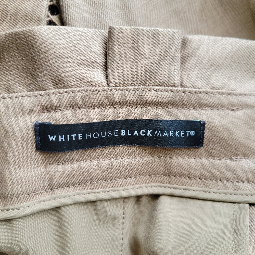 White House Black Market Tan Cropped Pants - Picture 9 of 11